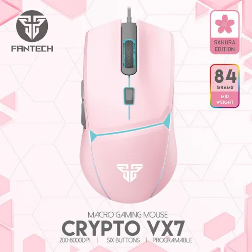 Mis Gaming Fantech VX7 Crypto Sakura.