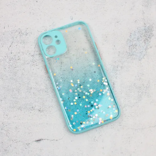 Futrola - maska Frame Glitter za iPhone 12 Mini 5.4 mint.