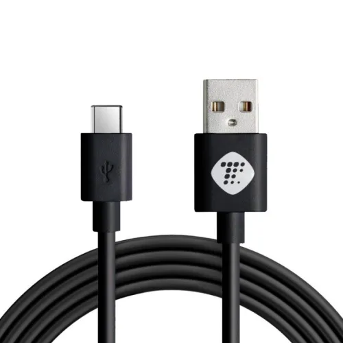 USB Data kabl Teracell Plus 2.4A Type C crni 2m.