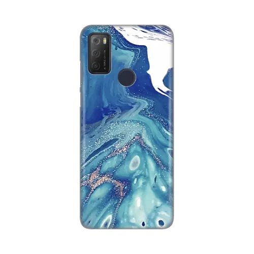 Silikonska futrola - maska print za Alcatel 1S (2021)/3L (2021)/A1 Alpha 21 Blue Marble.