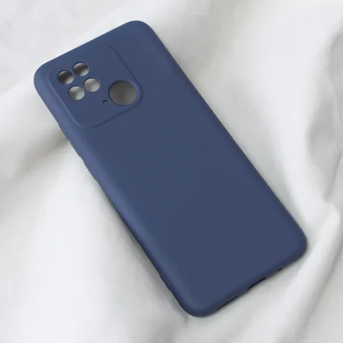 Futrola - maska Teracell Soft Velvet za Xiaomi Redmi 10C tamno plava.