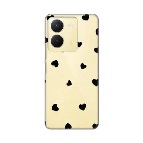 Silikonska futrola - maska print Skin za Vivo Y36 Hearts.