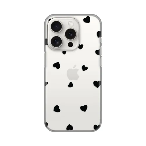 Silikonska futrola - maska print Skin za iPhone 15 Pro 6.1 Hearts.