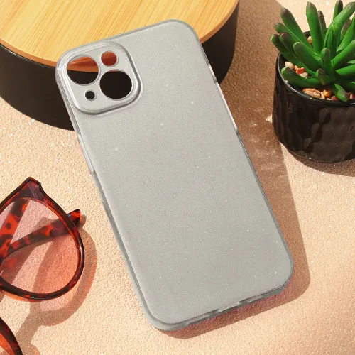 Futrola - maska Sparkle Dust za iPhone 15 6.1 srebrna.