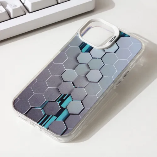 Futrola - maska Honeycomb Color za iPhone 14 6.1 type 3.