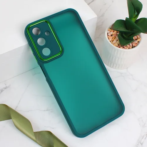 Futrola - maska Shining Camera za Samsung A156 Galaxy A15 5G tamno zelena.