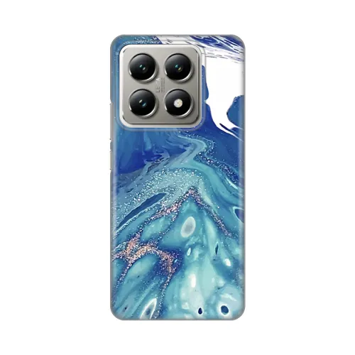 Silikonska futrola - maska print za Xiaomi 14T Blue Marble.