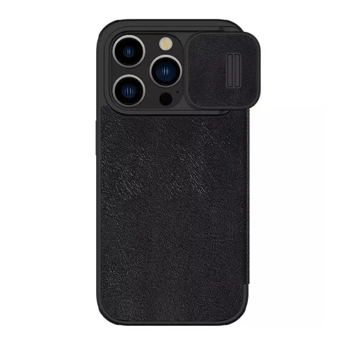 Futrola - maska NILLKIN QIN PRO za iPhone 15 Pro Max (6.7) crna (MS).