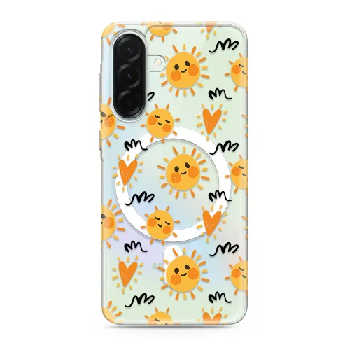 Futrola - maska silikonska print MagSafe za Samsung A366 Galaxy A36 5G sun (MS).