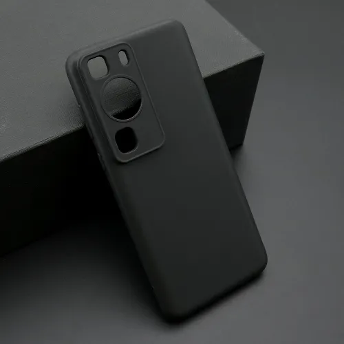 Futrola - maska ultra tanki KOLOR za Huawei P60 Pro crna (MS).