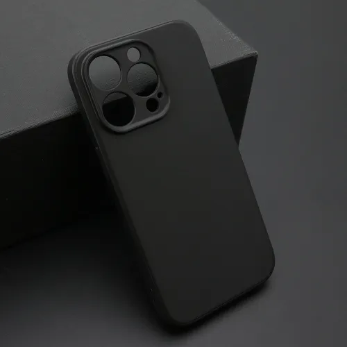 Futrola - maska ultra tanki KOLOR za iPhone 14 Pro crna (MS).