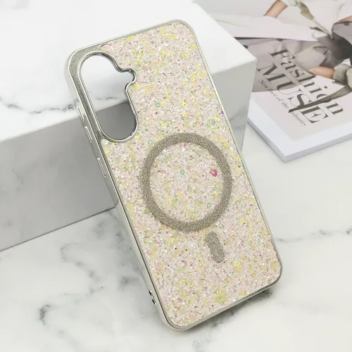 Futrole GLAM GLOW MagSafe za Samsung A366 Galaxy A36 5G zlatna (MS).
