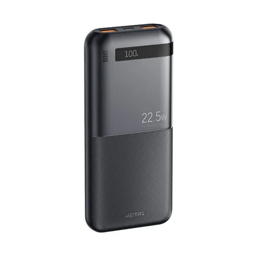 Power Bank prenosiva baterija Remax Piloteer 20W PD+22.5W QC 10000mAh RPP-71 crni (MS).