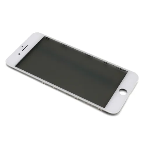 Staklo touchscreen-a za iPhone 8 Plus + frame + OCA stiker + polaroid Original (Crown Quality) white (MS).
