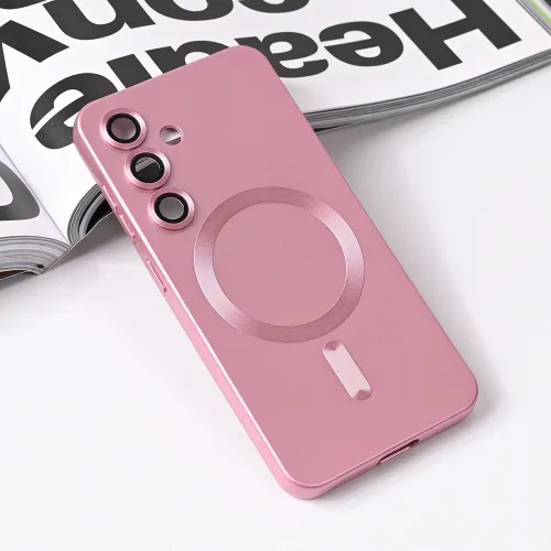 Futrola - maska Magsafe Chrome za Samsung S931 Galaxy S25 roze.
