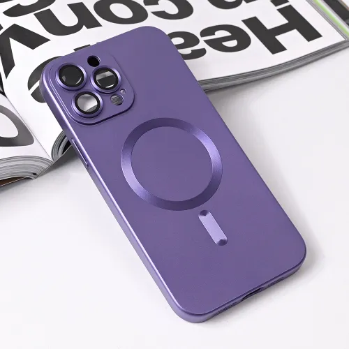 Futrola - maska Magsafe Chrome za iPhone 13 Pro Max 6.7 ljubicasta.