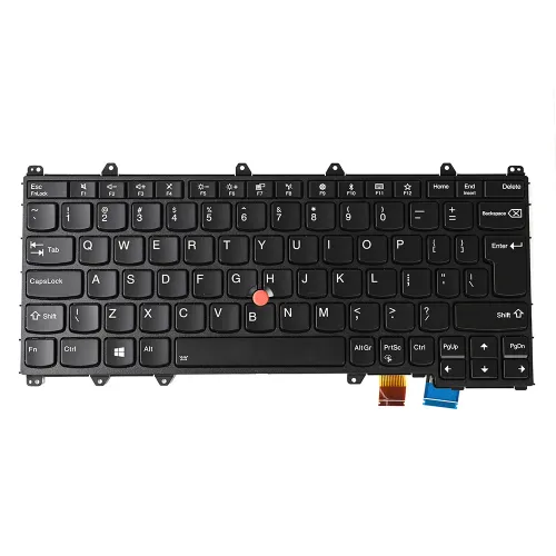 Tastatura za laptop Lenovo ThinkPad X380 Yoga crni frejm veliki enter.