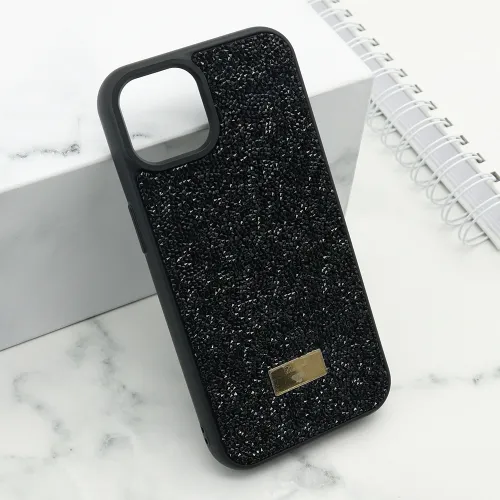 Futrola - maska DIAMOND SELECTION za iPhone 14 (6.1) crna (MS).