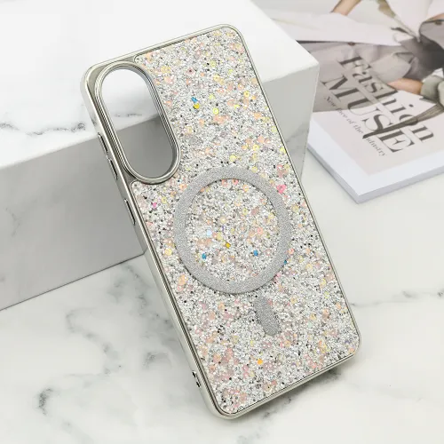 Futrola - maska GLAM GLOW MagSafe za Samsung S937 Galaxy S25 Edge 5G zlatna (MS).