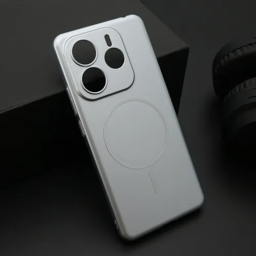 Futrola - maska PURE mat MagSafe za Xiaomi Redmi Note 14 4G (Global) srebrna (MS).