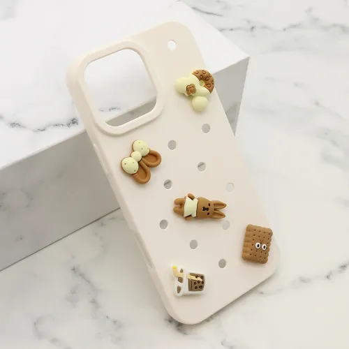 Futrola - maska TOY za iPhone 16 Pro Max (6.9) bela (MS).