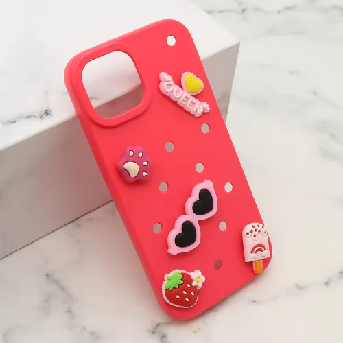 Futrola - maska TOY za iPhone 15 (6.1) pink (MS).