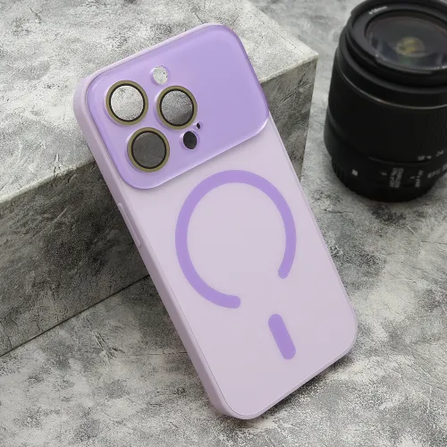Futrola - maska PASTELPOP MagSafe za iPhone 15 Pro (6.1) ljubicasta (MS).