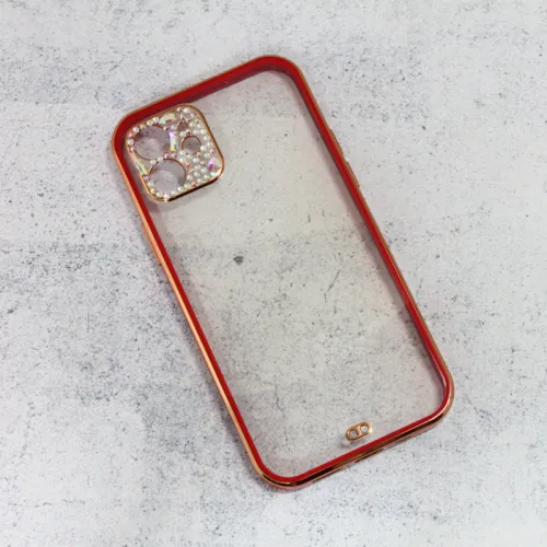 Futrola - maska Cirkon Camera za iPhone 12 6.1 crvena.