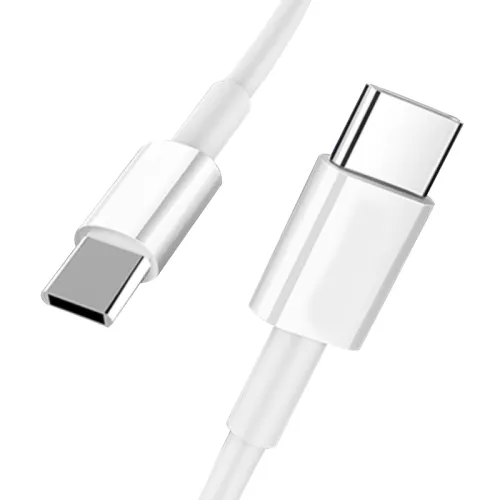 USB Data kabl KONFULON DC15 PD 18W Type C na Type C beli 1m.