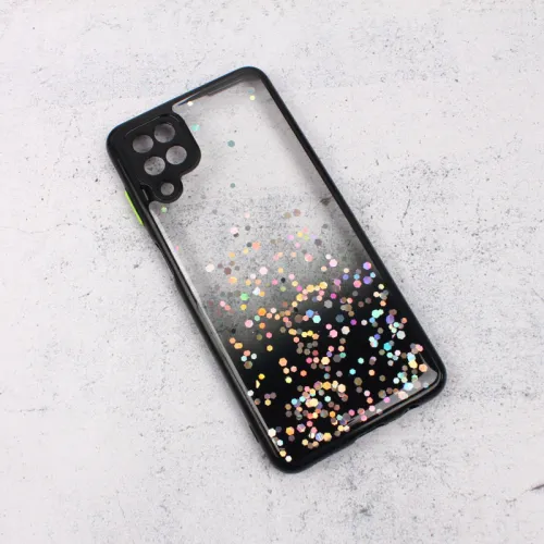 Futrola - maska Frame Glitter za Samsung A125F Galaxy A12 crna.