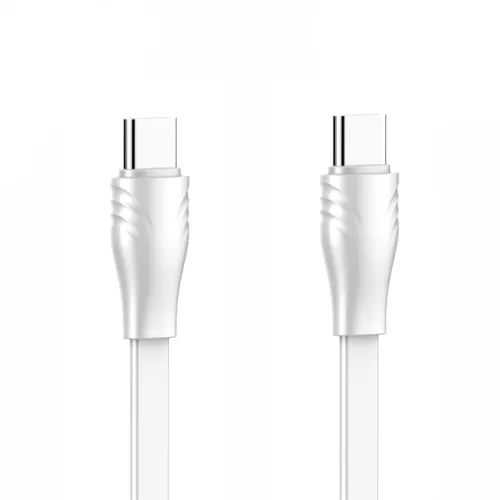 USB Data kabl LDNIO LC131-C 65W Type C na Type C beli 1m.