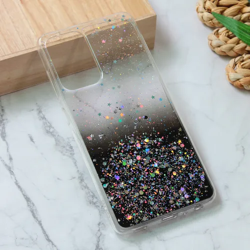 Silikonska futrola - maska Glitter za Samsung A525 Galaxy A52 4G/A526 Galaxy A52 5G/A528B Galaxy A52s 5G crna.