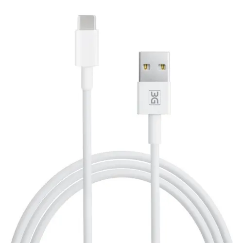 USB Data kabl L 3G QC, USB na Type C beli 1m.