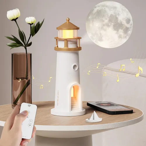 LED ambient lampa Svetionik sa BT zvucnikom JWD, daljinskim upravljac.