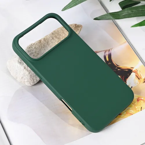 Futrola - maska Teracell Soft Velvet za iPhone 17 Pro Max 6.9 tamno zelena.