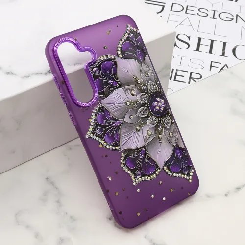 Futrola - maska LOTUS za Samsung A556 Galaxy A55 5G ljubicasta (MS).
