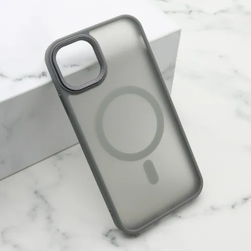 Futrola - maska SILKY MAGSAFE II za iPhone 11 (6.1) siva (MS).