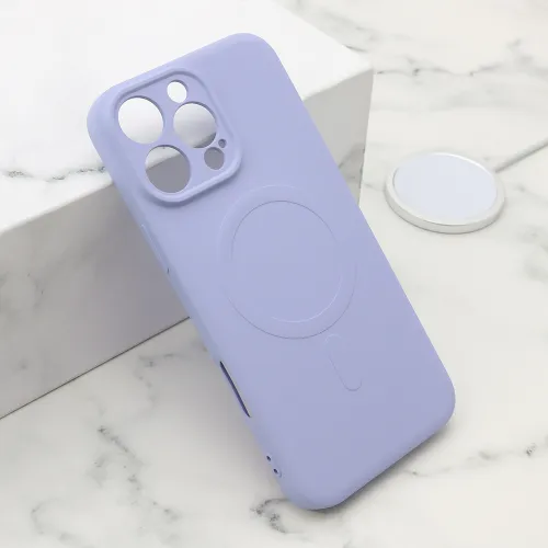 Futrola - maska VELVET TOUCH MagSafe za iPhone 16 Pro Max (6.9) ljubicasta (MS).