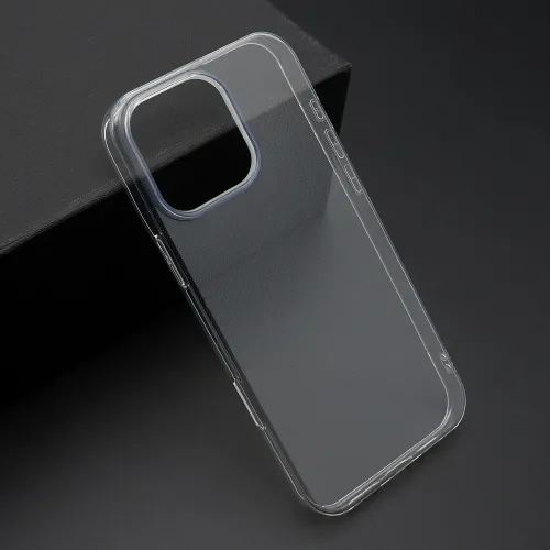 Futrola - maska ultra tanki PROTECT silikon za iPhone 16 Pro Max (6.9) providna (bela) (MS).