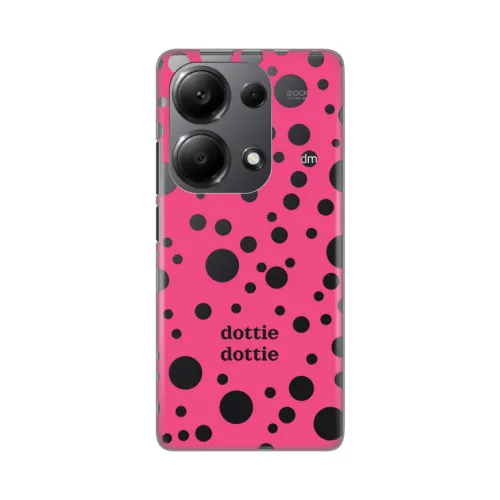 Silikonska futrola - maska print Skin za Xiaomi Redmi Note 13 Pro 4G Dottie Dottie Pink.