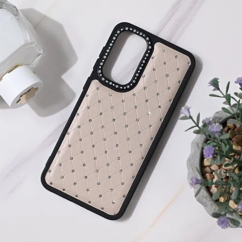 Futrola - maska Bling za Samsung A566 Galaxy A56 5G crno krem.