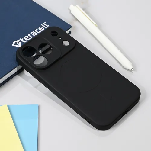 Futrola - maska Teracell Giulietta Magsafe za iPhone 17 Pro 6.3 crna.