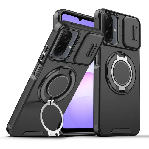 Futrola - maska CamShield Ring stand za Samsung A075F Galaxy A07 crna.