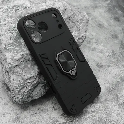 Futrola - maska Square ring za iPhone 17 Pro Max (6.9) crna (MS).