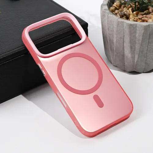Futrola - maska Magsafe Clear za iPhone 17 Pro 6.3 roze.