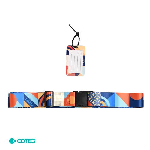 Sigurnosna traka za kofer Coteci sarena.