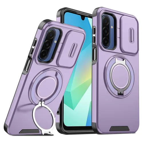 Futrola - maska CamShield Ring stand za Samsung A175 Galaxy A17 ljubicasta.
