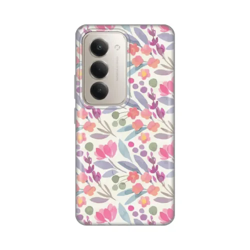 Silikonska futrola - maska print za Xiaomi Redmi 15 4G Watercolor Flowers.
