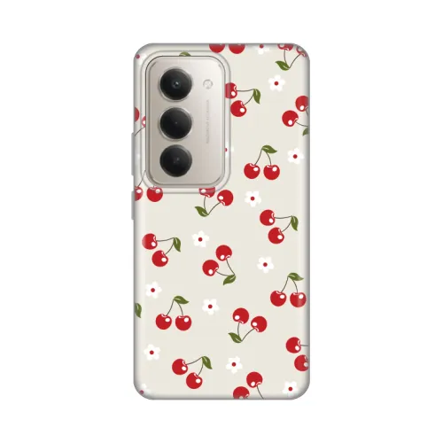 Silikonska futrola - maska print za Xiaomi Redmi 15 4G Cherry and Flowers.