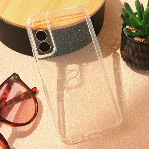 Futrola - maska Sparkle Dust za Samsung Galaxy S22 5G Transparent.